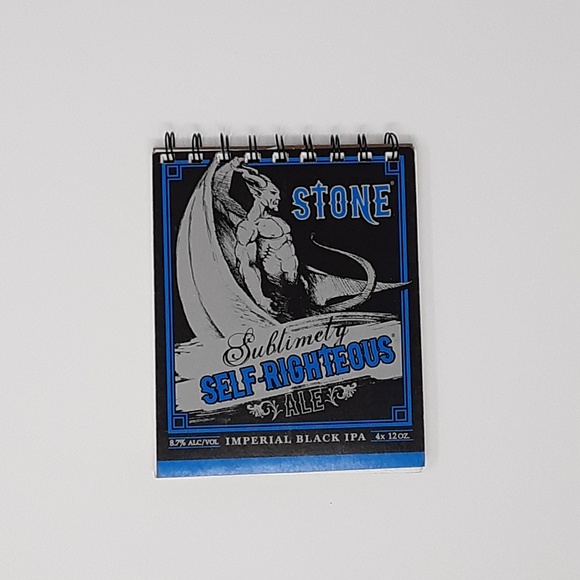 ♻️ Stone Sublimely Self-Righteous Ale Beer Notepad - Picture 5 of 5